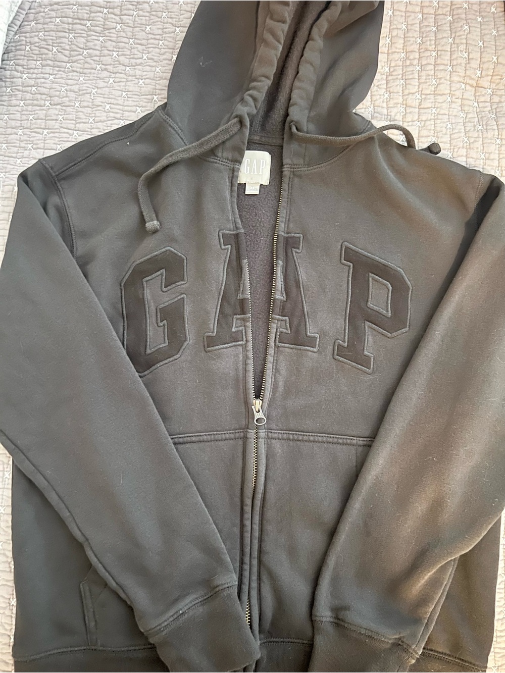 GAP Black Full-Zip Hoodie